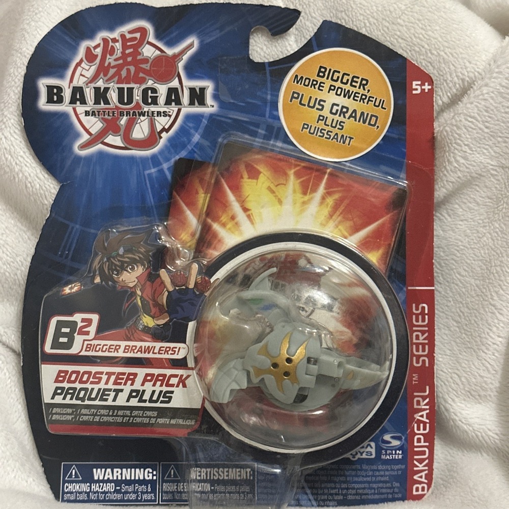 Bakugan B2 Bigger Brawlers BakuPearl Haos Gray Storm Skyress Booster Pack New